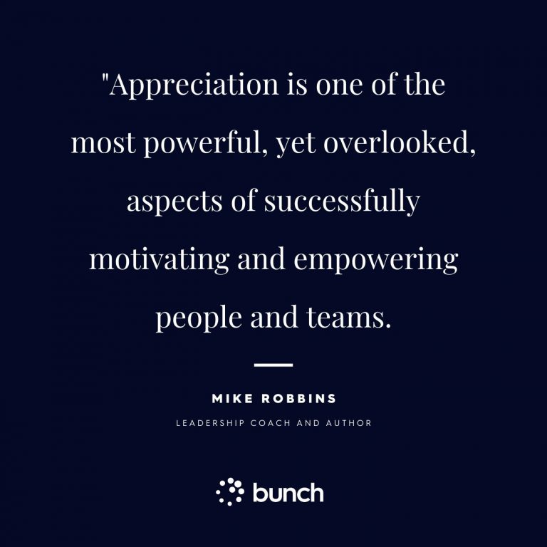 Here’s how to show appreciation at work - right now - BUNCH Blog